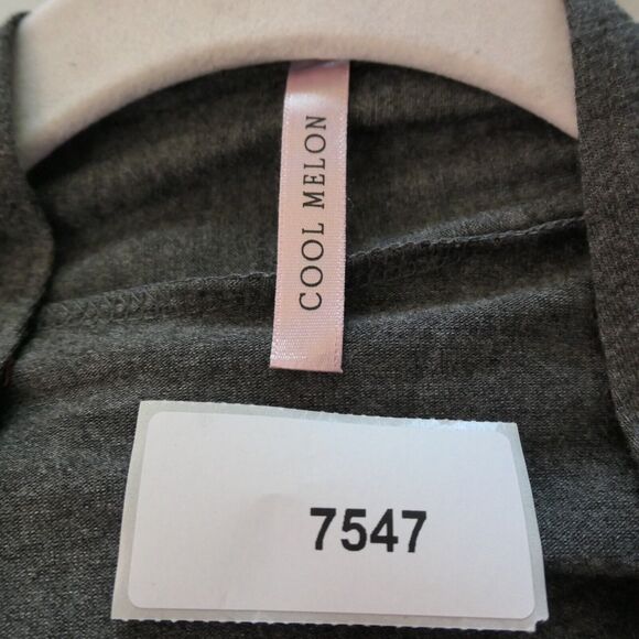 Cool Melon Cardigan Women 3XL Gray Floral Stretch Waterfall Hem Lightweight Boho - Picture 9 of 10